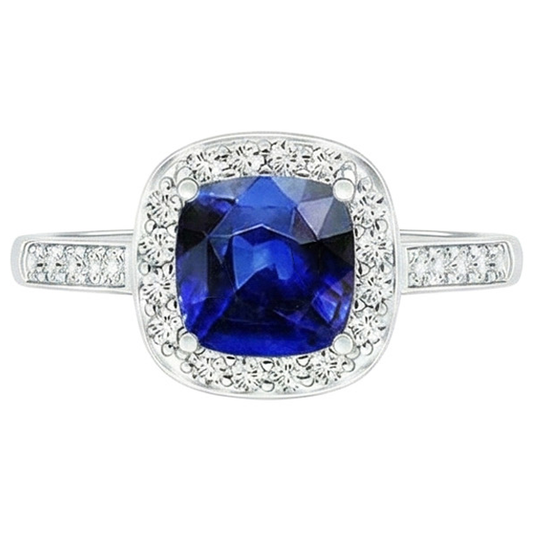 Gold Women's Sapphire Engagement Ring