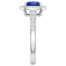 Gold Women's Sapphire Engagement Ring