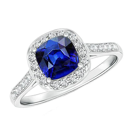 Gold Women's Sapphire Engagement Ring