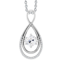 Fine Diamond Pendant 1 ct F/VS1 – 14K White Gold