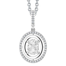 Real Diamond Drop Pendant 2 ct 14K White Gold – main view