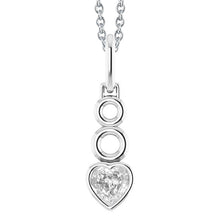Heart Cut Fine Diamond ring in 14K White Gold – main view