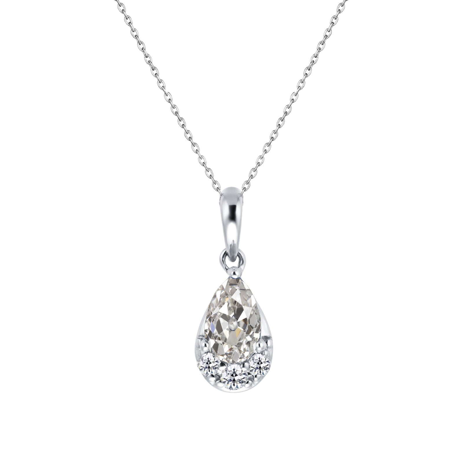 High-End Pendant Necklace 2 ct – main view