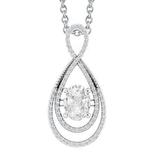 Fine Diamond Drop Pendant 2-ct 14K White Gold – main view