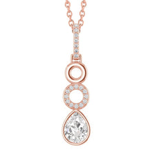 Designer Fine Diamond Pendant Necklace 1 ct – main view