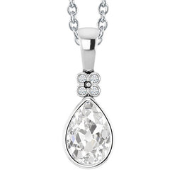 Artisan Bezel Set Brilliant Diamond Pendant – 2.50 ct 14K White