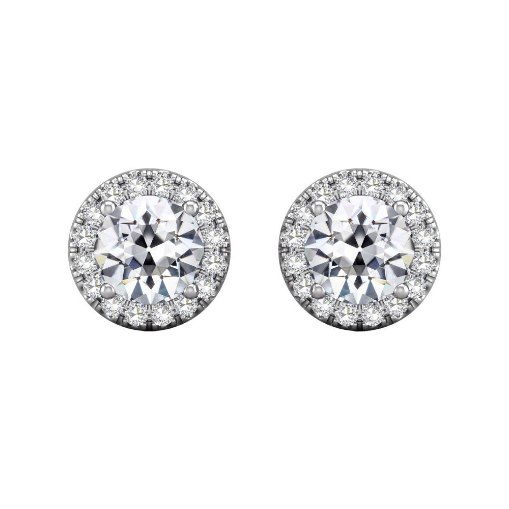 Earth-Mined Brilliant Diamond Drop Earrings 5.25 ct 14K White Gold – main view