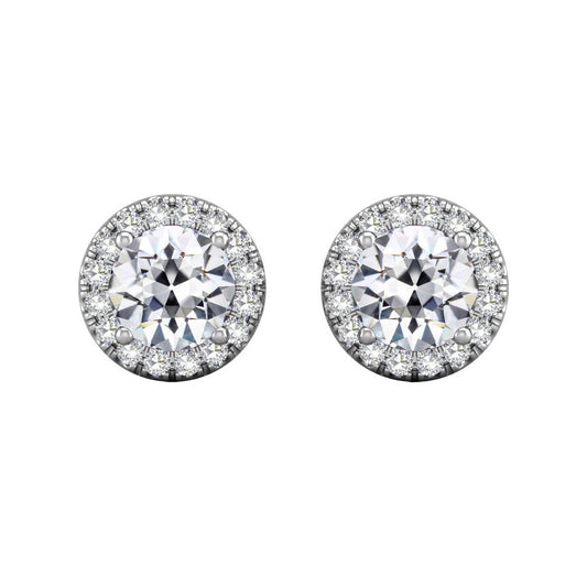 Earth-Mined Brilliant Diamond Drop Earrings 5.25 ct 14K White Gold – main view