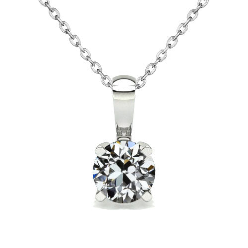 Pendant 14K White Gold with Brilliant Diamond – main view