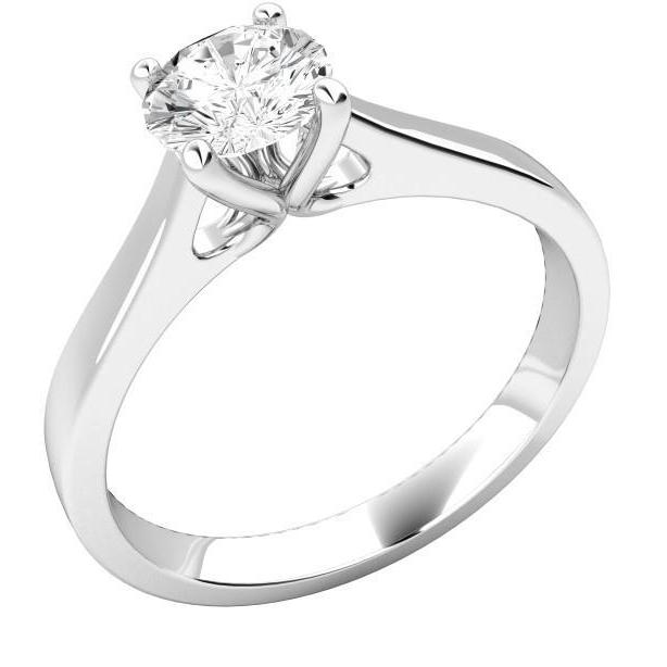 Gorgeous Brilliant Cut Real Diamond Solitaire Ring 1.50 Ct Jewelry New
