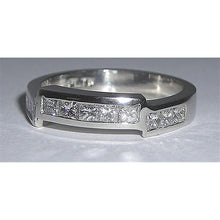 Gorgeous Natural 2.20 Carats White Gold 14K Princess Diamond Band