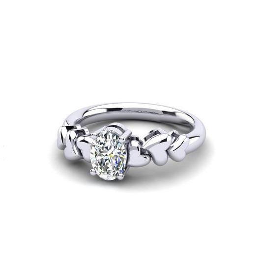 Gorgeous Oval Cut 1.75 Ct Solitaire Natural Diamond Engagement Ring