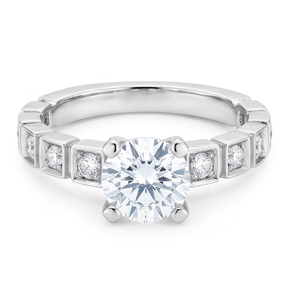 Gorgeous Round Brilliant Cut 3.20 Ct Natural Earth Mined Diamond Wedding Ring Gold 14K