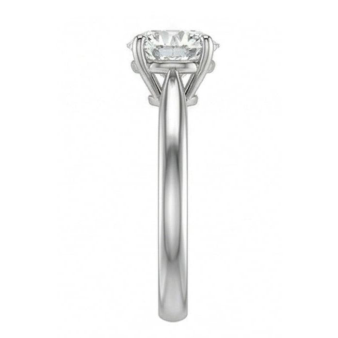 Gorgeous Round Cut 2.75 Ct Solitaire Natural Earth Mined Diamond Ring 4 Prongs