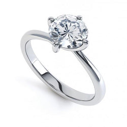 Gorgeous Round Cut 2.25 Ct Solitaire Natural Diamond Engagement Ring