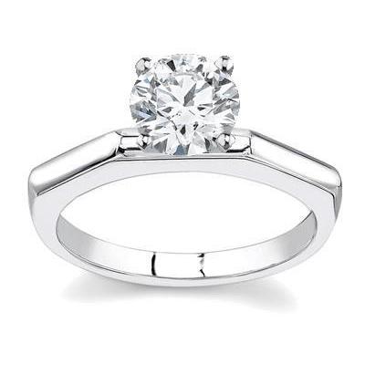 Gorgeous Round Cut 2.50 Ct Solitaire Real Diamond Engagement Ring