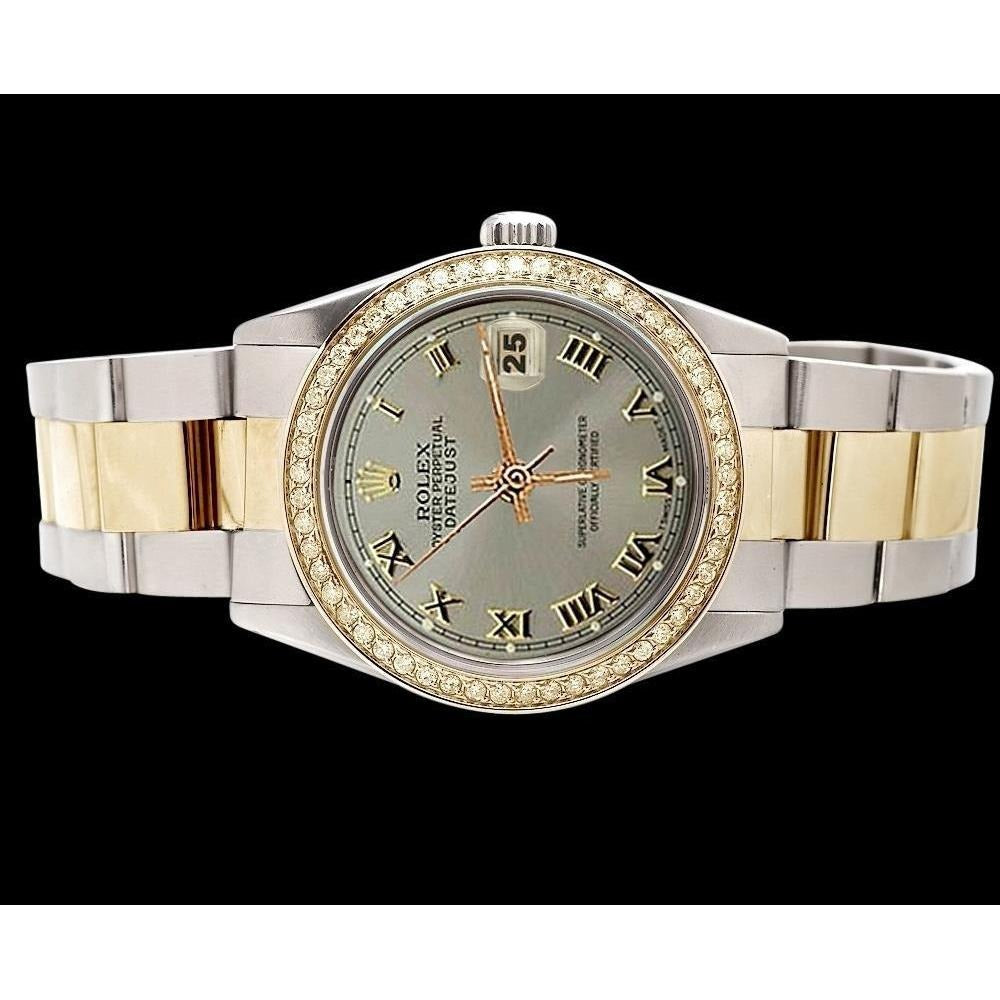 Watch Rolex Ss & Gold Diamond Bezel