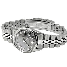 Gray Diamond Dial Rolex Ss Jubilee Datejust Ladies Watch