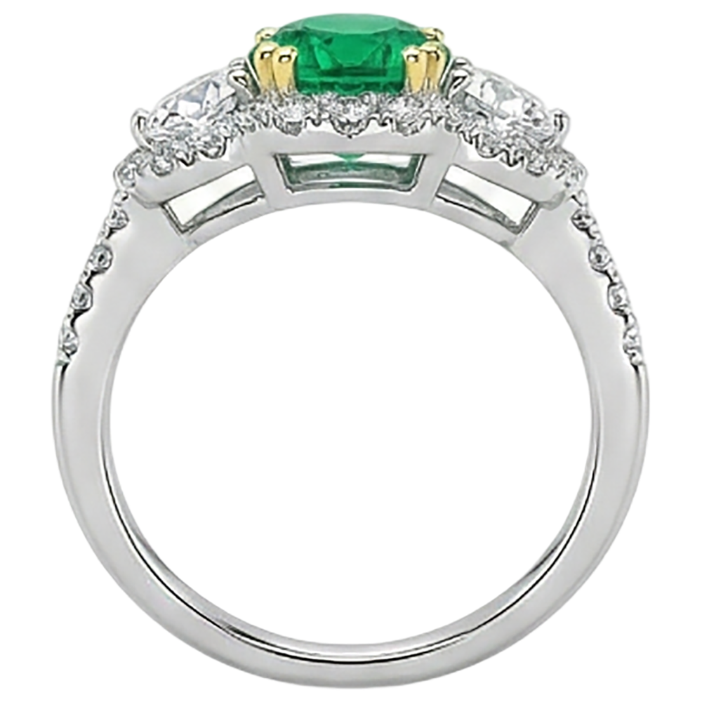 Premium Gemstone Ring 2.50 ct – top view