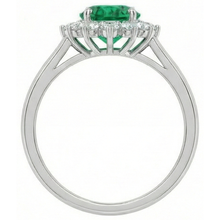 Green Emerald And Natural Earth Mined Diamond Wedding Ring 3.50 Carats Gold Jewellery