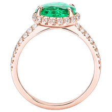 Green Emerald And Natural Earth Mined Diamond Wedding Ring 5.45 Carats