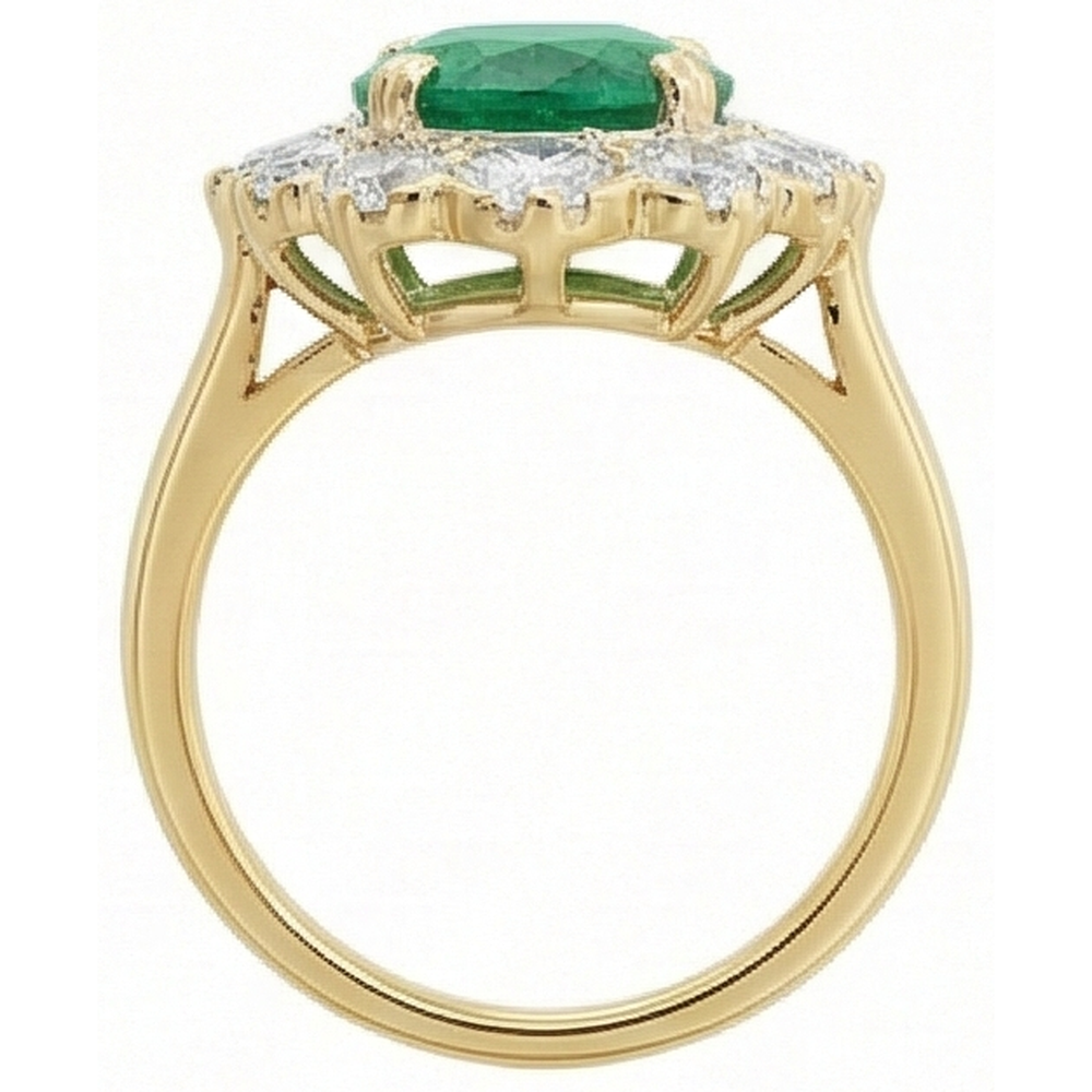 Green Emerald Cocktail Ring