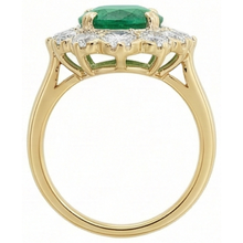 Green Emerald Cocktail Ring