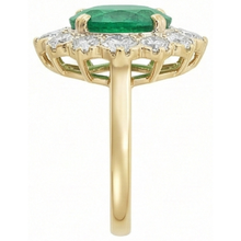 Green Emerald Cocktail Ring