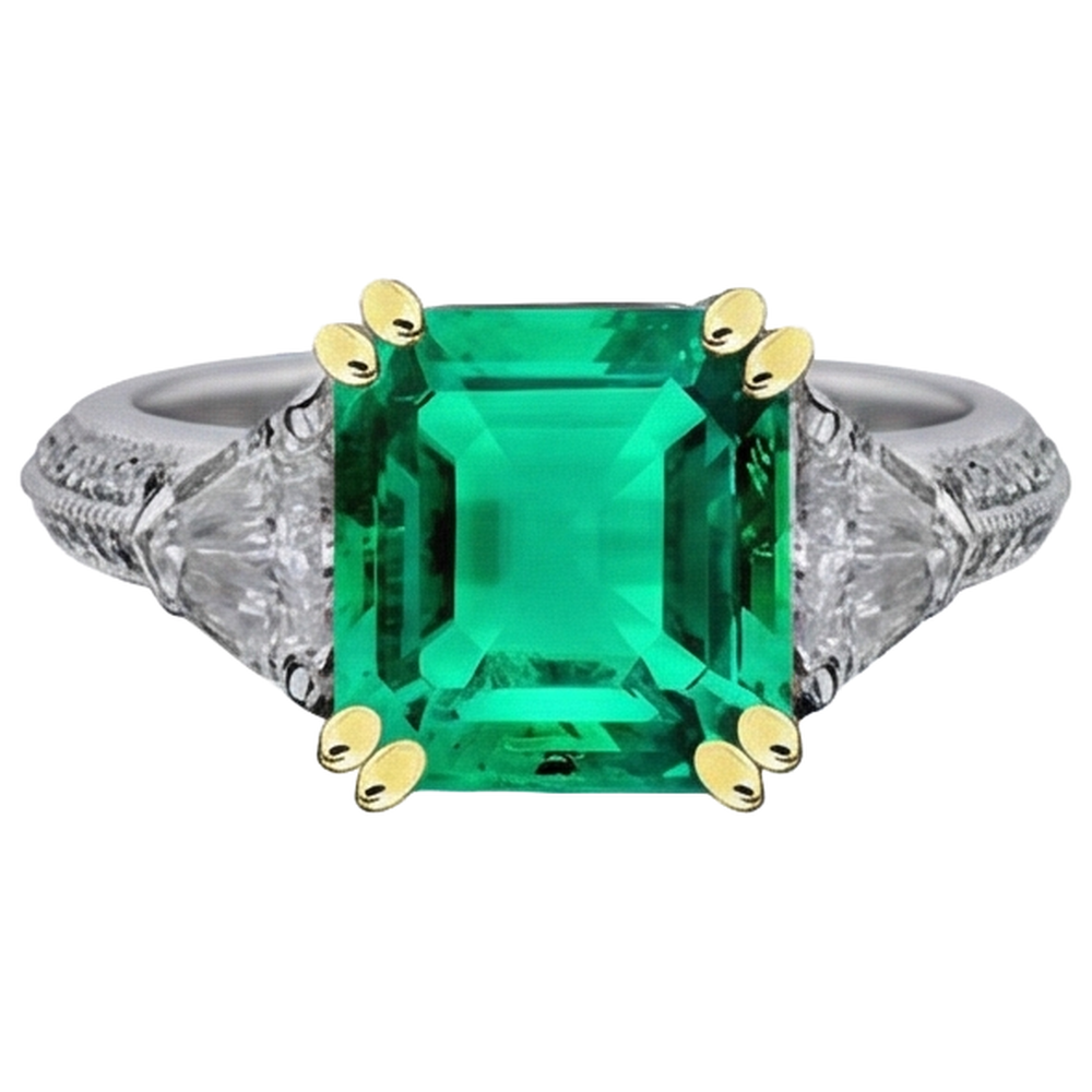Designer Precious Stone Ring 3.50 ct – front view