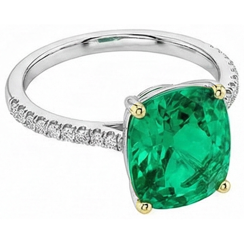 Elegant Gemstone Ring 4 ct – angle view