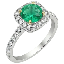 Luxury Fine Emerald Precious Stone Ring 3 ct – side view