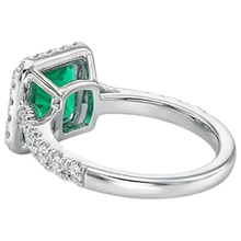 Elegant Precious Stone Ring 3.50 ct – top view