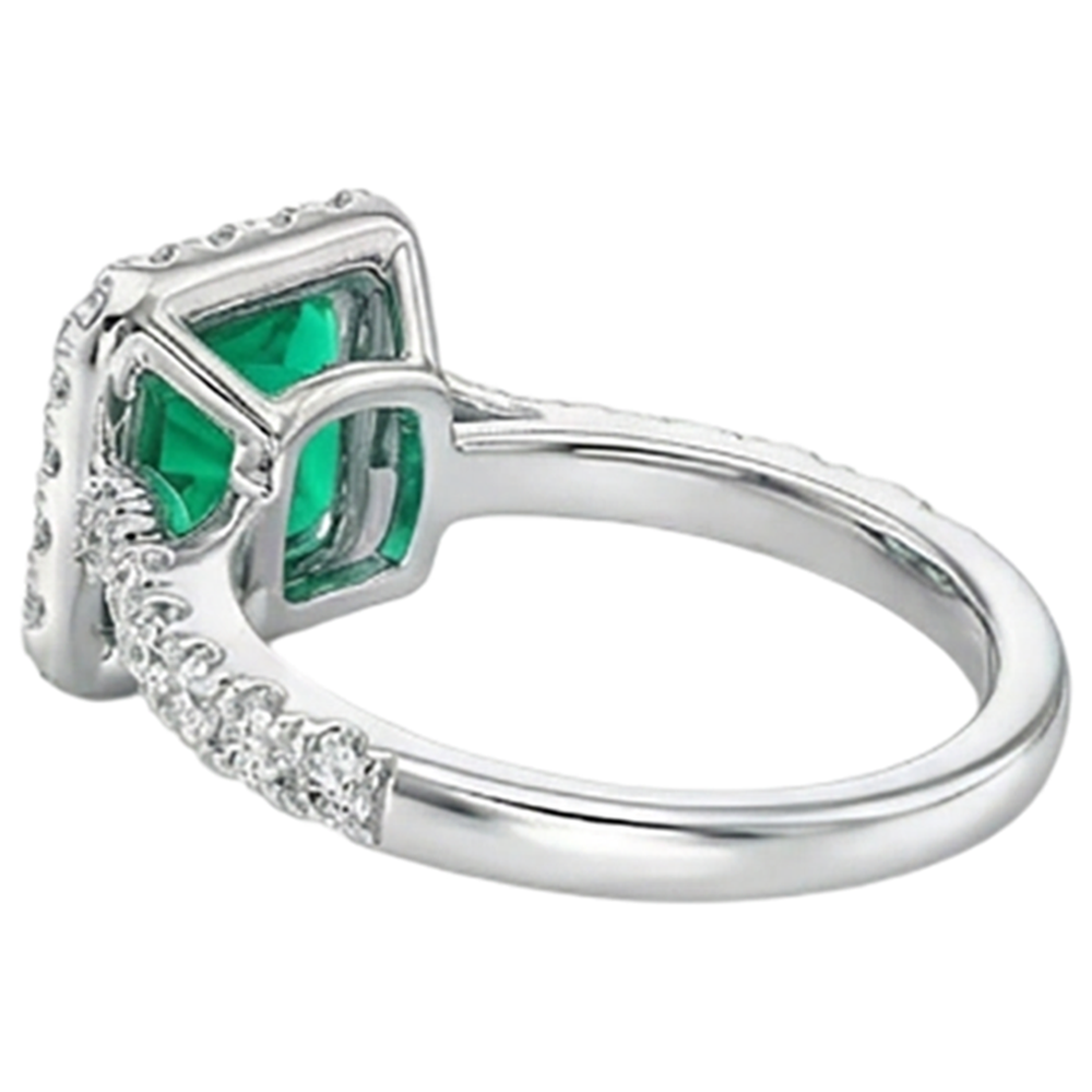 Elegant Precious Stone Ring 3.50 ct – top view