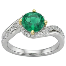 Brilliant Precious Stone Ring 2.50 ct – side view