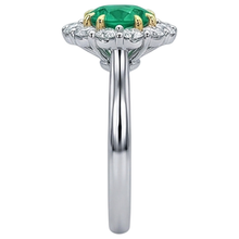 High-End Colored Stone Ring 2.50 ct – top view