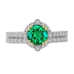 Handcrafted Fine Emerald Gemstone Ring 2.50 ct from HarryChadEnt