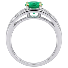 Luxury Colored Stone Ring 2 ct – top view