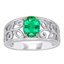 Luxury Colombian Emerald Colored Stone Ring 2 ct – main view