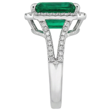 Green Emerald Natural Earth Mined DIAMOND ( NOT LAB GROWN ) Gemstone Engagement Ring 10.50 Carat WG 14K