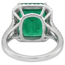 Green Emerald Natural Earth Mined DIAMOND ( NOT LAB GROWN ) Gemstone Engagement Ring 10.50 Carat WG 14K