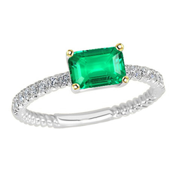 GIA-Certified Colored Stone Ring – Colombian Emerald 2 ct