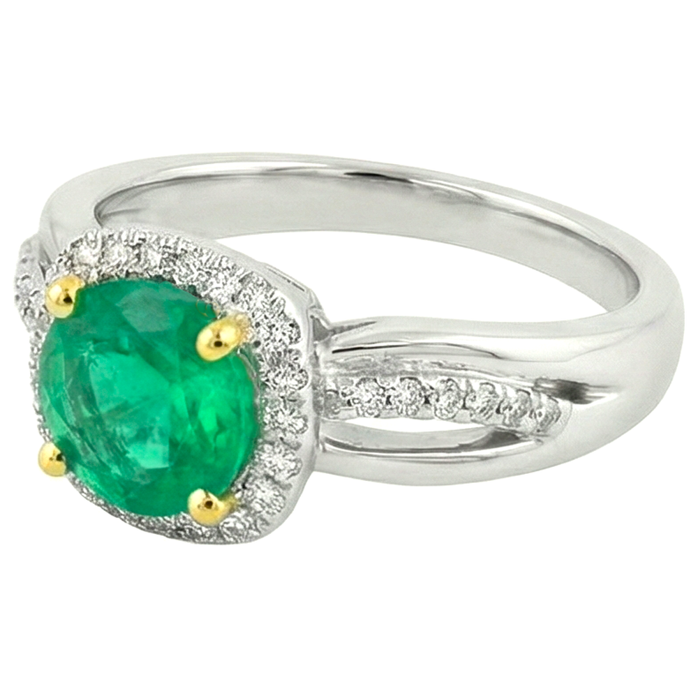 Luxury Precious Stone Ring 2 ct – angle view