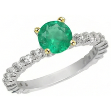 Handcrafted Colored Stone Ring 2.50 ct – front view