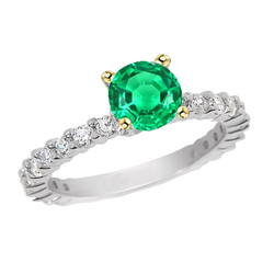 Colombian Emerald GIA-Certified Colored Stone Ring 2.50 ct in 14