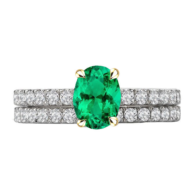 Authentic Colombian Emerald Precious Stone Ring – main view