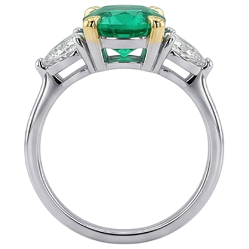 Handcrafted Gemstone Ring 1.50 ct – back view
