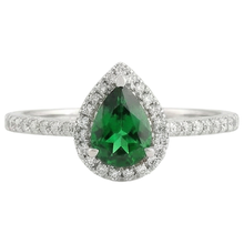 Green Emerald With White Natural Earth Mined DIAMOND ( NOT LAB GROWN )s 5.70 Ct. Ring 14K White Gold 14K