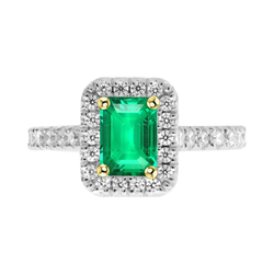 Artisan GIA Certified Colombian Emerald Colored Stone Ring – 2