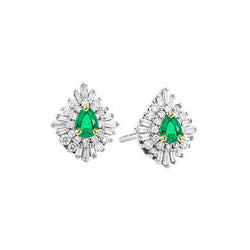 Handcrafted Emerald Gemstone Earring 0.50 ct from HarryChadEnt