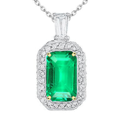 Designer 4.50-ct Emerald Gemstone Pendant